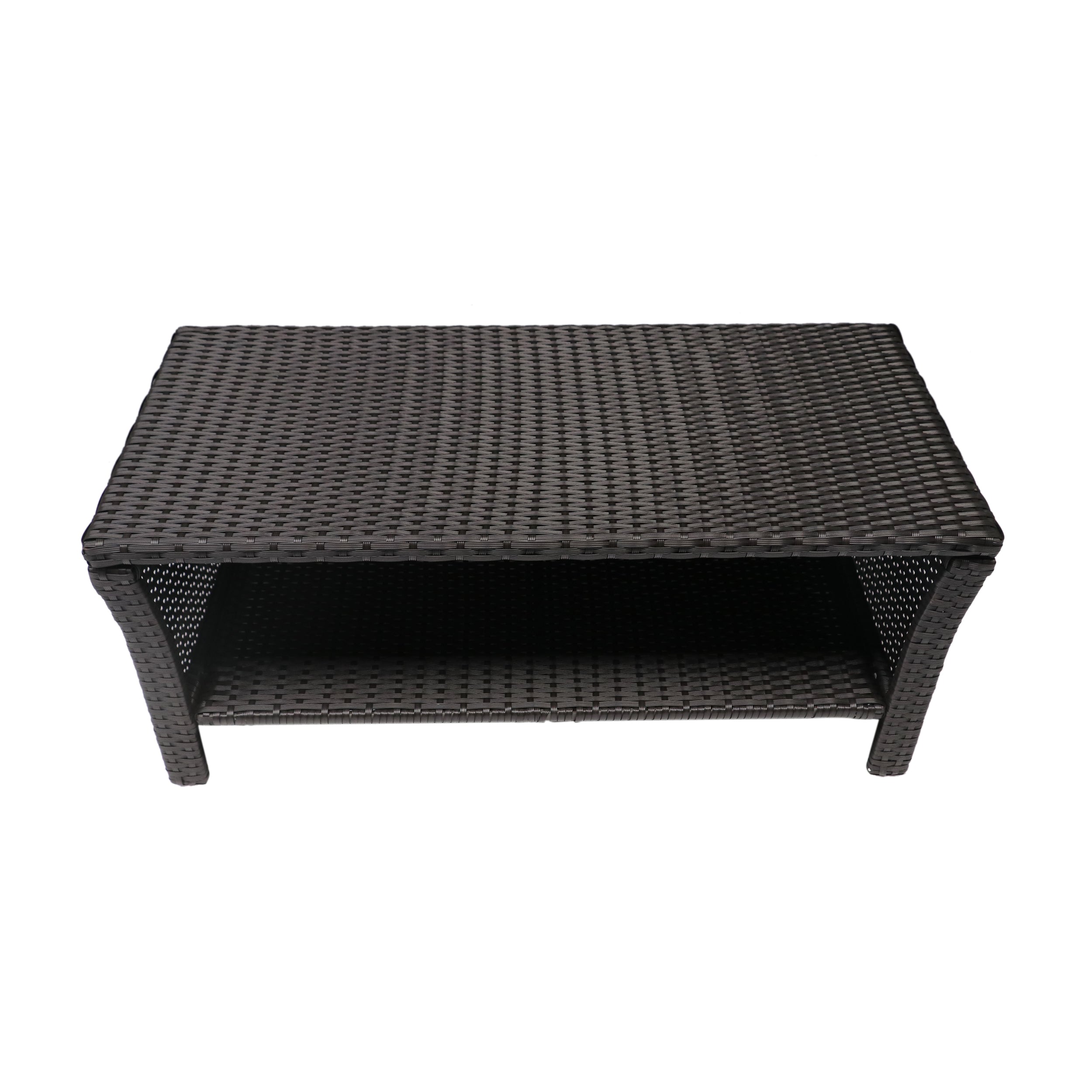 ST Lucia Outdoor Coffee Table – Weather-Resistant Rattan & Steel Secondary image