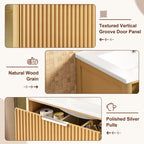 24-inch Modern Bathroom Vanity with Ceramic Sink and Wood Cabinet