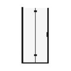 Matte Black Semi-Frameless Folding Pivot Shower Door – 34–35.2" W × 72" H - product detail image 7