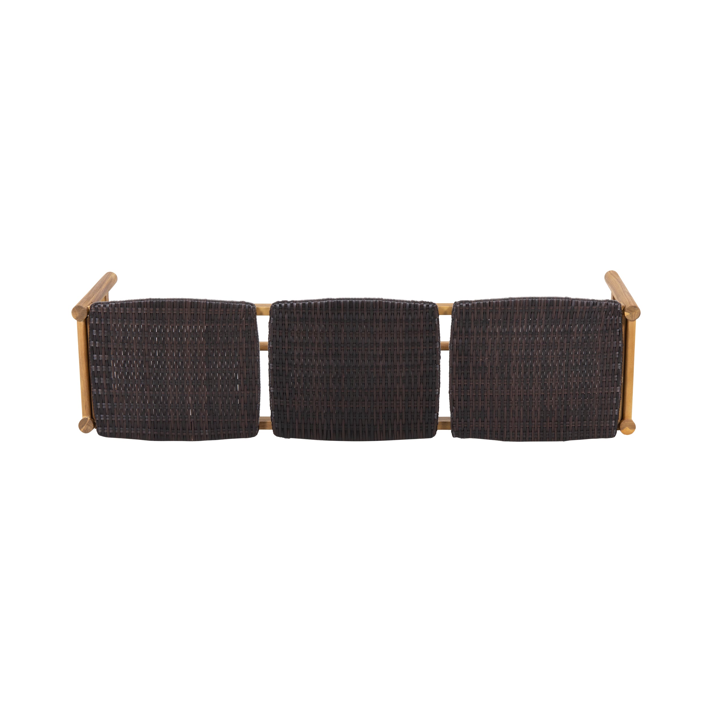 Cambria 3-Seater Outdoor Bench in Teak Acacia Wood - product detail image 7