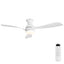 52-inch Low Profile Ceiling Fan with Dimmable Tri-Color LED Light and Quiet DC Motor