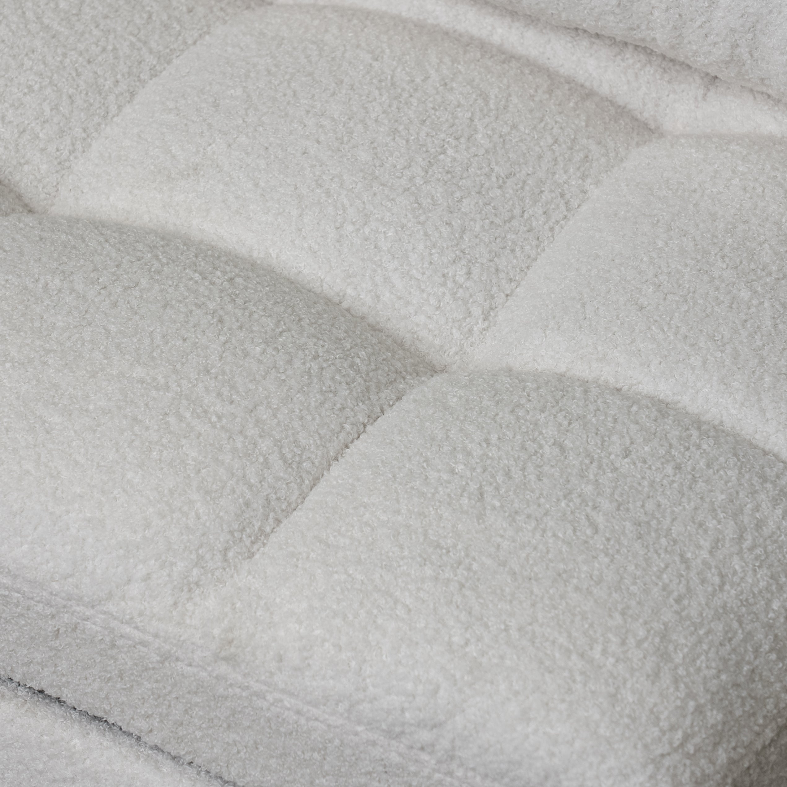 Single Sofa Bed with Adjustable Backrest, Teddy Fabric, USB Port & Side Pockets