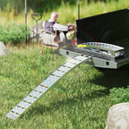 7.5 ft Aluminum Folding Loading Ramps for Pickup Trucks – 1500 lb Capacity, Anti-Slip Surface, 2-Piece Set