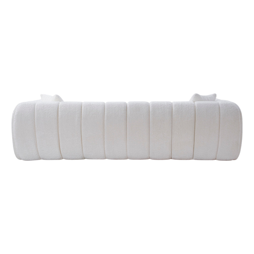 Marshmallow Cloud Compressed Sofa – 102.7" Oversized 4-Seat Boucle Living Room Sofa