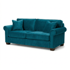 Irlanda 2-Seat Velvet Sofa – Made in USA, Rolled Arms, Medium-Soft Cushions - product detail image 8