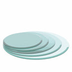 38.6-inch Round Tempered Glass Table Top – 0.4-inch Thick with Beveled Polished Edge