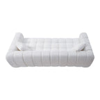 Marshmallow Cloud Compressed Sofa – 102.7" Oversized 4-Seat Boucle Living Room Sofa