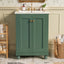 24-Inch Modern Green Bathroom Vanity Cabinet with Ceramic Sink