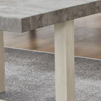 Luno End Table styled beside a neutral sofa in a modern living room setting