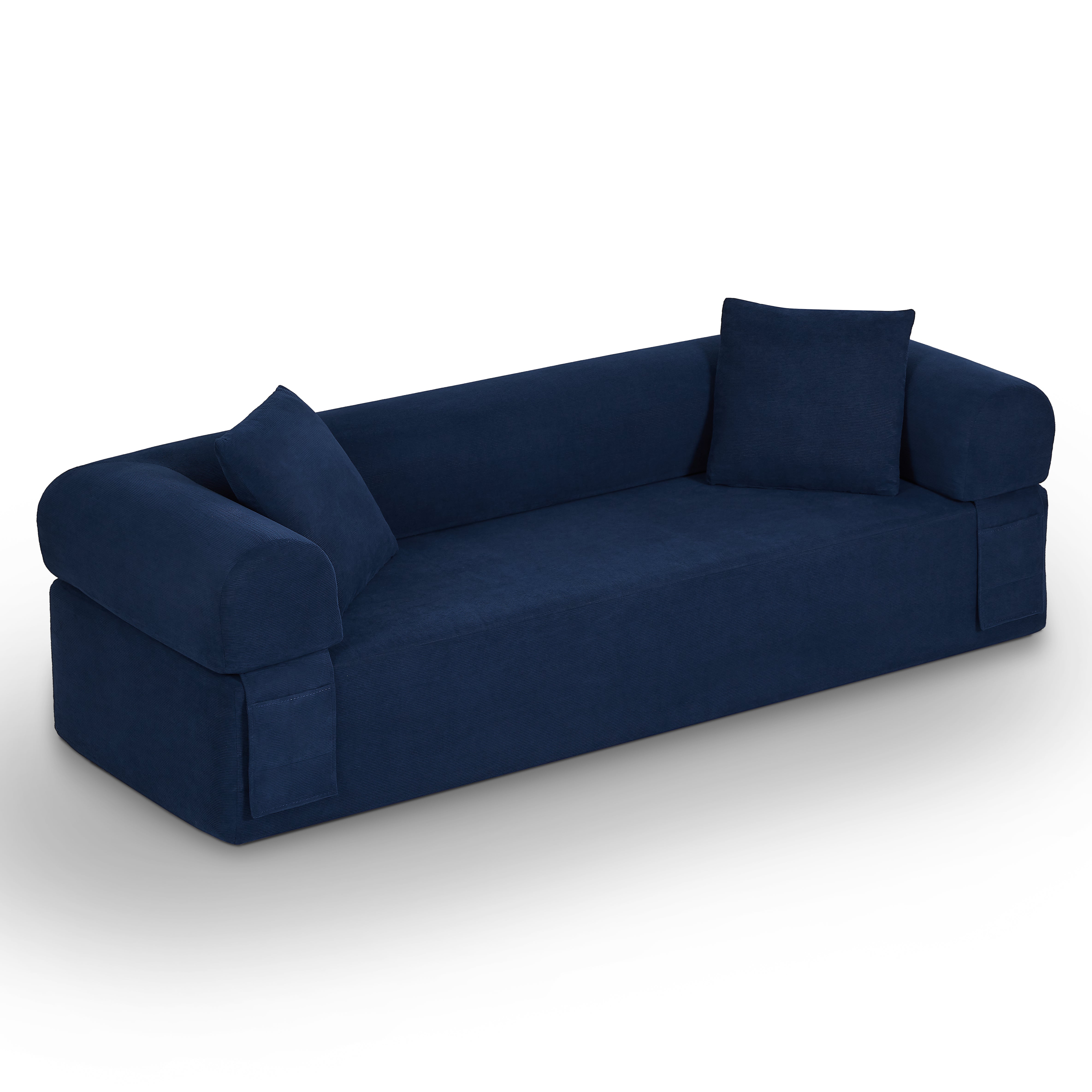3-Seat Corduroy Sofa – No Assembly, Plush Foam & Pocket Spring Support Secondary image