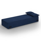 Back view of the sofa showing clean lines and support structure