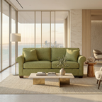 Irlanda 2-Seat Sofa – Made in USA, Polyester Upholstery, Rolled Arms - product detail image 5