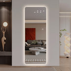 Wall-Mounted LED Full Length Mirror – 63" x 24" Backlit Dressing Mirror with 3 Color Temperatures & Stepless Dimming