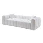 Marshmallow Cloud Compressed Sofa – 102.7" Oversized 4-Seat Boucle Living Room Sofa