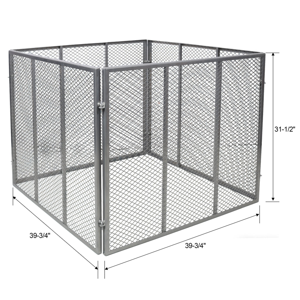 172-Gallon Outdoor Compost Bin – Rust-Proof Metal Wire Mesh Composter for Yard & Kitchen Waste