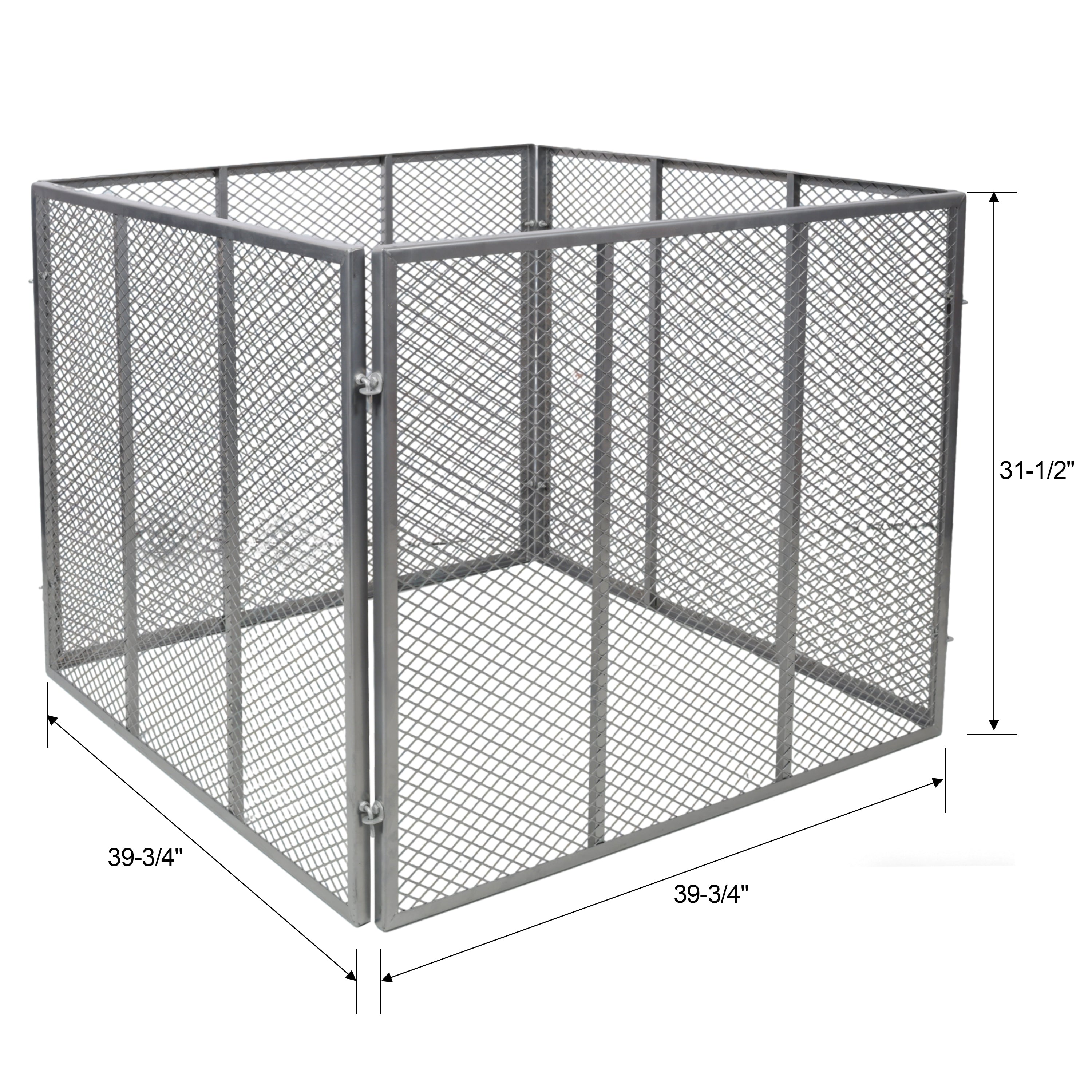 172-Gallon Outdoor Compost Bin – Rust-Proof Metal Wire Mesh Composter for Yard & Kitchen Waste