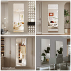 59 in x 16 in Full Length Wall Mirror – 5mm Copper-Free Silver Glass, Shatter-Resistant Backing