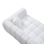 Marshmallow Cloud Compressed Sofa – 102.7" Oversized 4-Seat Boucle Living Room Sofa
