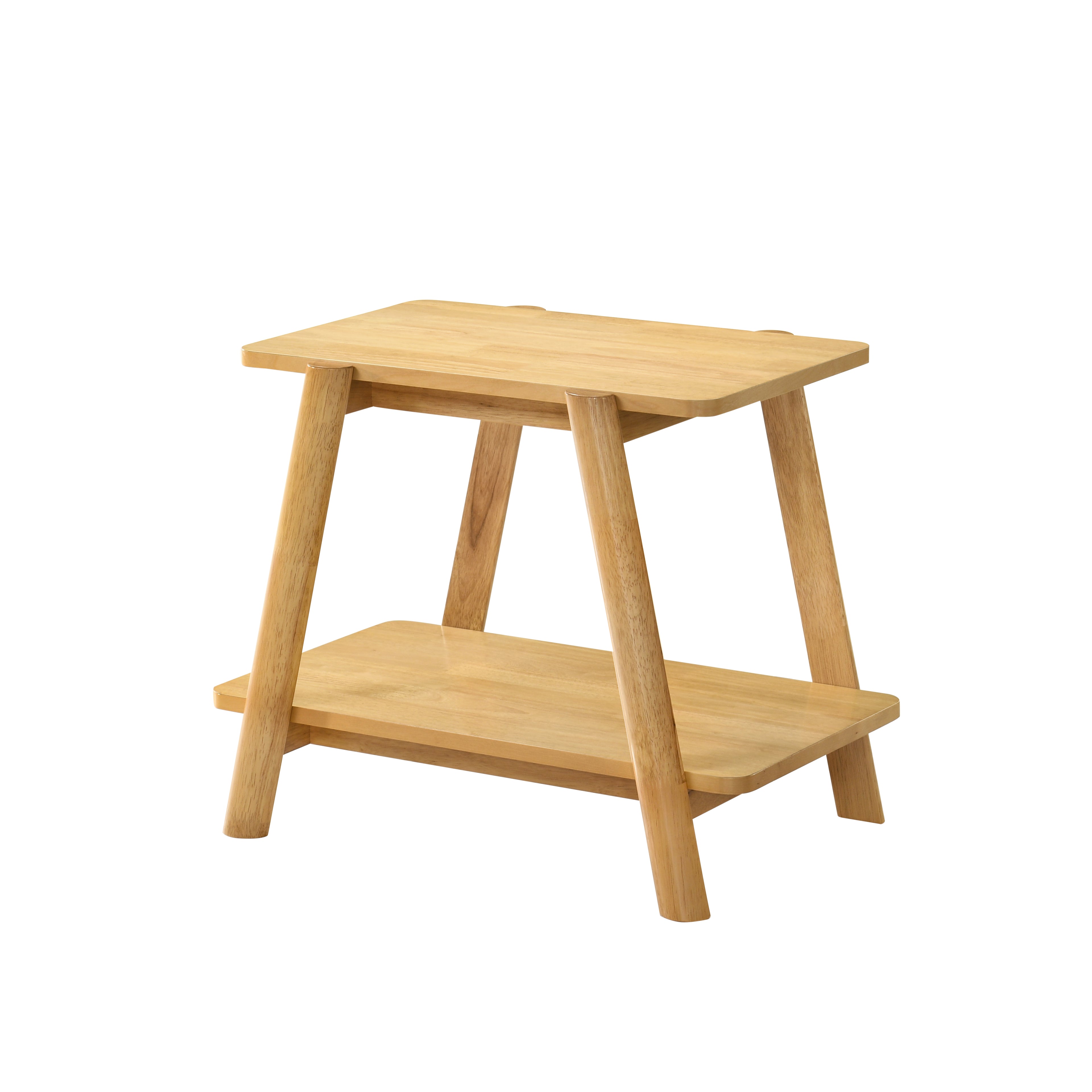 Metz end table styled beside a sofa in a living room setting