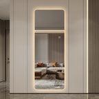 Wall-Mounted LED Full Length Mirror – 63" x 24" Backlit Dressing Mirror with 3 Color Temperatures & Stepless Dimming